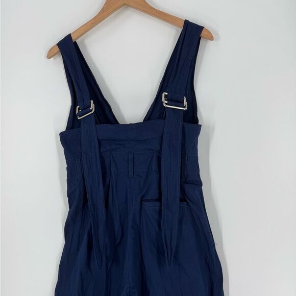HOPE Stockholm Match Wide Leg Cropped Jumpsuit in Navy | Size 36 / Small - Picture 5 of 9